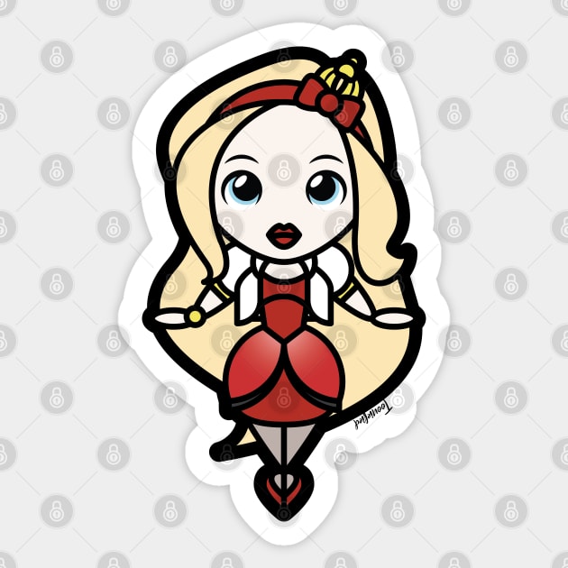 Apple White Tooniefied Sticker by Tooniefied